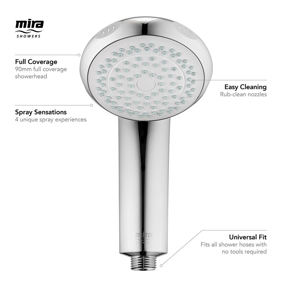 Mira Logic Four Spray Showerhead Chrome 2 1605 176