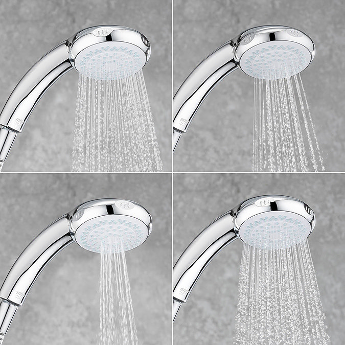 Mira Logic Four Spray Showerhead - Chrome - 2.1605.176  Standard Large Image