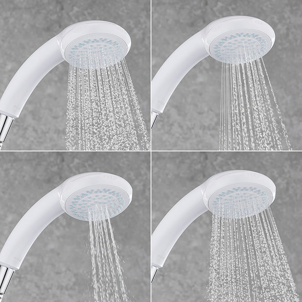 Mira Logic Four Spray Showerhead White 2.1605.177
