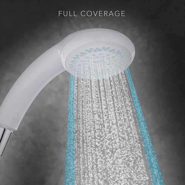 Mira Logic Four Spray Showerhead White 2.1605.177
