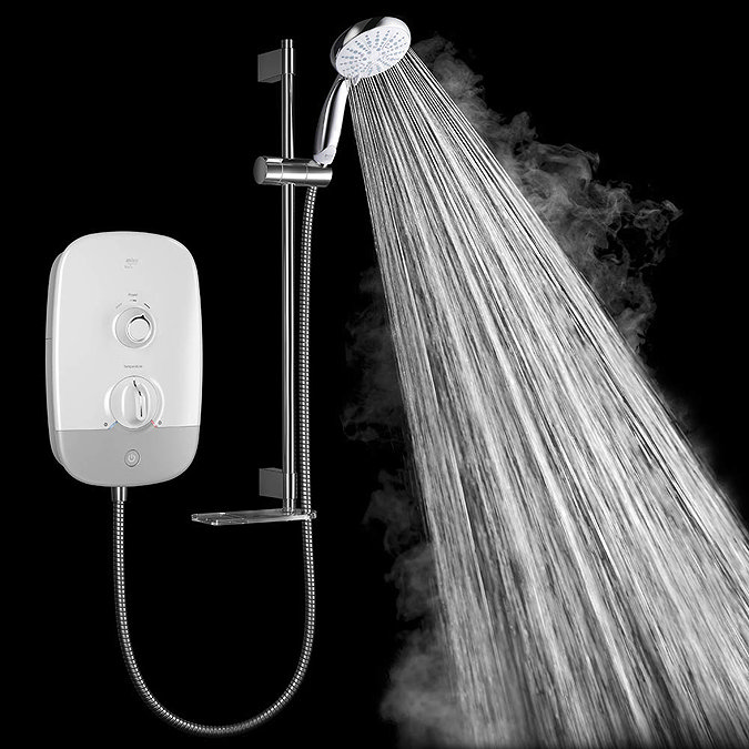 Mira Meta 10.8kW Electric Shower - White/Chrome - 1.1895.006  In Bathroom Large Image