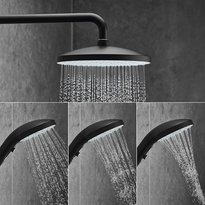 Mira Minimal Dual Outlet Thermostatic Shower Pack - Black