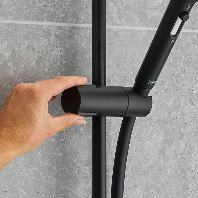 Mira Minimal Dual Outlet Thermostatic Shower Pack - Black