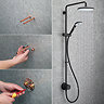 Mira Minimal Dual Outlet Thermostatic Shower Pack - Black