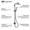 Mira Minimal Dual Outlet Thermostatic Shower Pack - Black