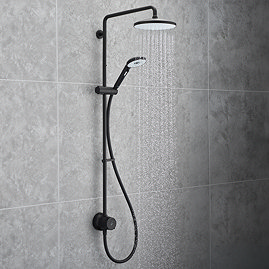 Mira Minimal Dual Outlet Thermostatic Shower Pack - Black