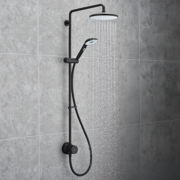 Mira Minimal Dual Outlet Thermostatic Shower Pack - Black