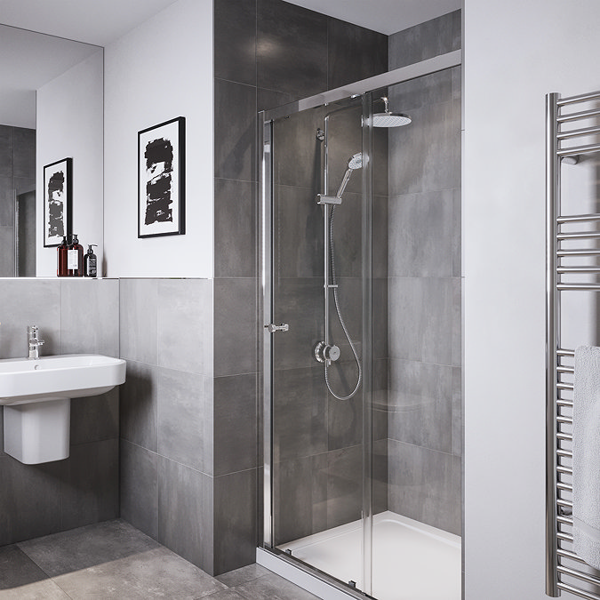 Mira Minimal Dual Outlet Thermostatic Shower Pack - Chrome