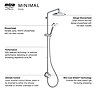 Mira Minimal Dual Outlet Thermostatic Shower Pack - Chrome