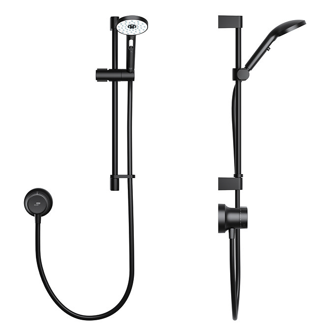 Mira Minimal Single Outlet Thermostatic Shower Pack - Black