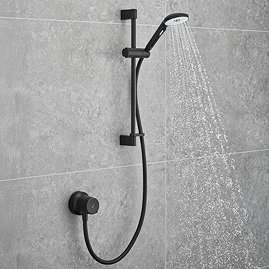 Mira Minimal Single Outlet Thermostatic Shower Pack - Black
