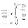 Mira Mode Digital Bath Filler and Shower - Rear Fed - High Pressure/Combi Boiler  additional Large I