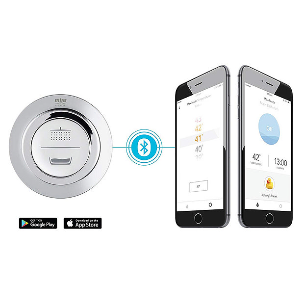 Mira Mode Digital Bath Filler and Shower Rear Fed High Pressure