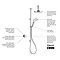 Mira Mode Dual Ceiling Fed Digital Shower Mixer (High Pressure / Combi Boiler) - 1.1874.009  Newest 