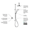 Mira Mode Dual Ceiling Fed Digital Mixer Shower (Pumped for Gravity) - 1.1874.010  Newest Large Imag