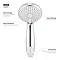 Mira Nectar Eco Four Spray Showerhead - 2.1831.004  Profile Large Image