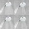 Mira Nectar Eco Four Spray Showerhead - 2.1831.004  Feature Large Image