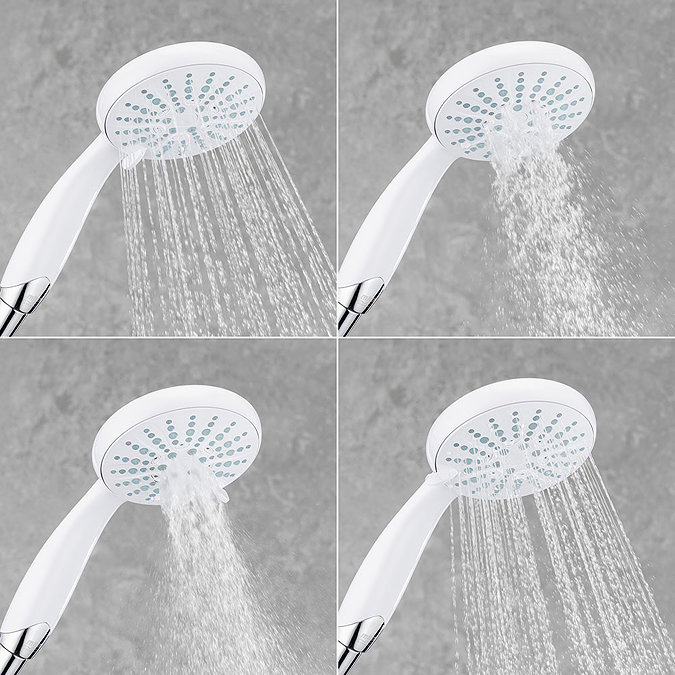 Mira Nectar 110mm Four Spray Showerhead - White - 1.1740.618  Feature Large Image