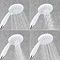 Mira Nectar 110mm Four Spray Showerhead - White - 1.1740.618  Feature Large Image