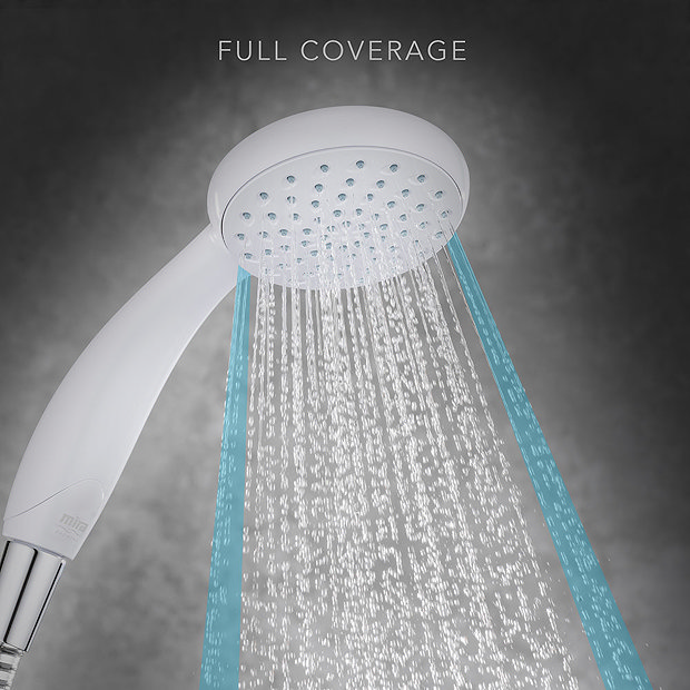 Mira Nectar Single Spray Showerhead White 2.1703.001