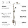 Mira Opero Dual Brushed Nickel Thermostatic Mixer Shower - 1.1944.005  Profile Large Image
