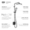 Mira Opero Dual Matt Black Thermostatic Mixer Shower - 1.1944.004  Profile Large Image