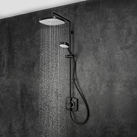 Mira Opero Dual Matt Black Thermostatic Mixer Shower - 1.1944.004 Medium Image