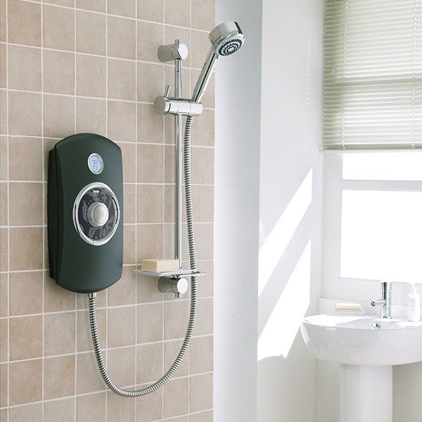 Mira - Orbis 9.8kw Thermostatic Electric Shower - Black - 1.1647.007 Profile Large Image