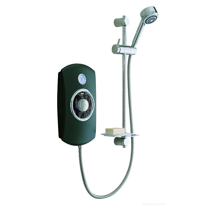 Mira - Orbis 9.8kw Thermostatic Electric Shower - Black - 1.1647.007 Large Image