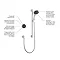 Mira Platinum Rear Fed Digital Shower - High Pressure - 1.1666.200 Newest Large Image