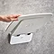 Mira Premium Folding Wall Mounted Shower Seat - White/Chrome - 2.1731.001  Feature Large Image