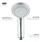 Mira Response Four Spray Showerhead - Chrome - 2.1605.106  Feature Large Image