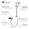 Mira Select Thermostatic Exposed Mixer Shower with Shower Set