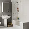 Mira Single Panel Curve Bathscreen - 1.1863.065 Profile Large Image