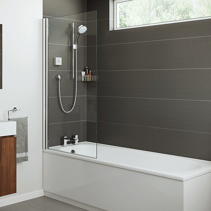 Mira Single Panel Square Bathscreen - 1.1863.064 Profile Large Image