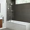 Mira Single Panel Square Bathscreen - 1.1863.064 Profile Large Image
