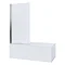 Mira Single Panel Square Bathscreen - 1.1863.064 Feature Large Image