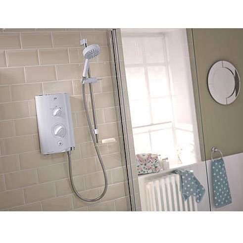 Mira - Sport 9.0kw Thermostatic Electric Shower - White & Chrome - 1.1746.005  Profile Large Image