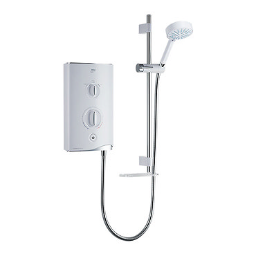 Mira - Sport 9.8kw Thermostatic Electric Shower - White & Chrome - 1.1746.006 Profile Large Image