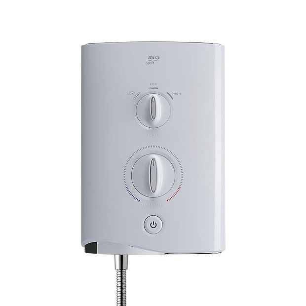 Mira - Sport Multi-fit 9.8kw Electric Shower - White & Chrome - 1.1746.010  In Bathroom Large Image