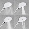 Mira Switch 130mm Four Spray Showerhead - Chrome - 2.1605.261  Standard Large Image