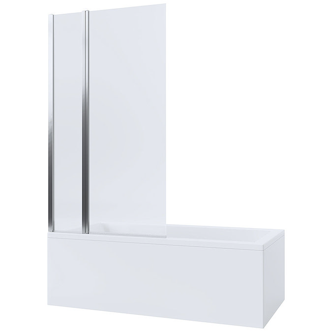 Mira Twin Panel Square Bathscreen - 1.1863.004  Profile Large Image