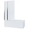 Mira Twin Panel Square Bathscreen - 1.1863.004 Profile Large Image
