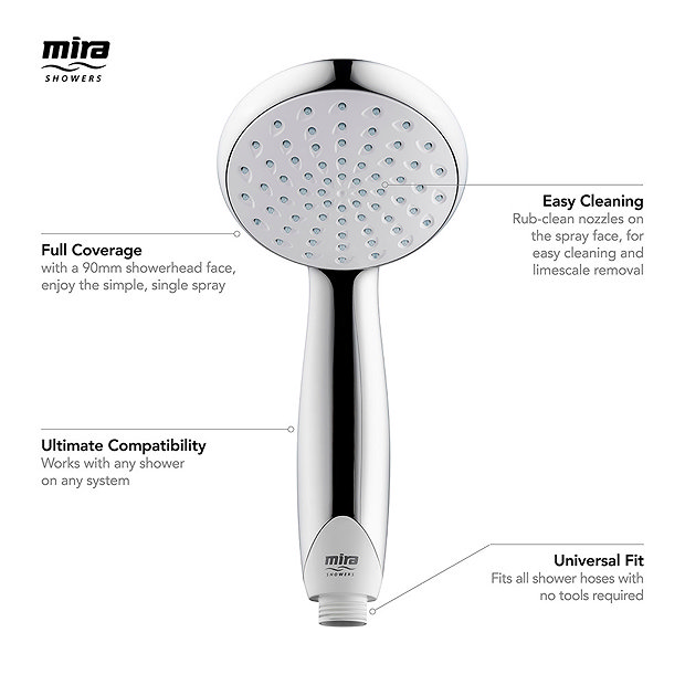 Mira Vigour Dual Outlet Thermostatic Power Shower 1.1532.426