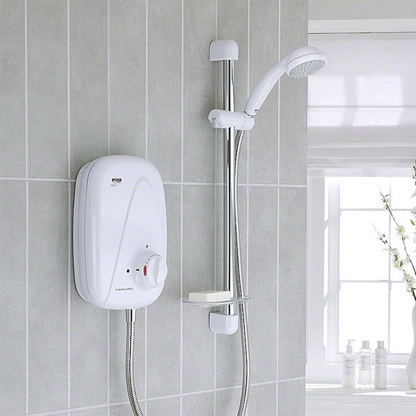 Mira - Vigour Thermostatic Power Shower - White & Chrome - 1.1532.353 Profile Large Image