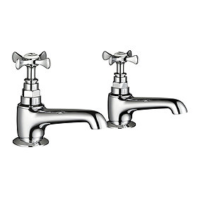 Mira Virtue Basin Pillar Taps - 2.1820.002 Large Image