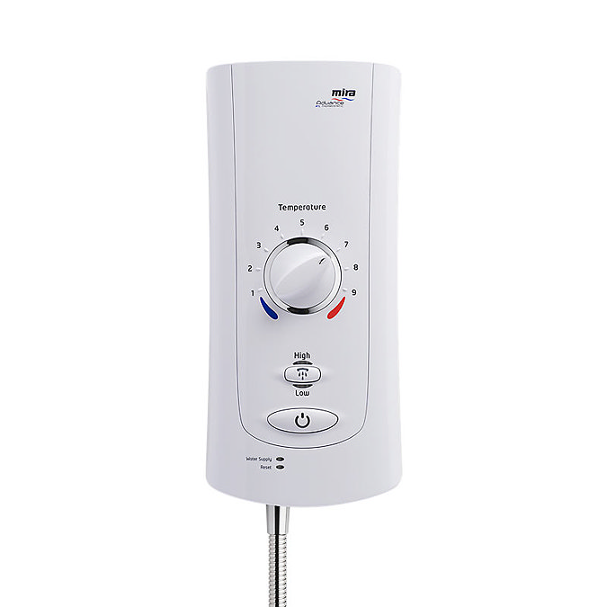 Mira - Advance ATL 9.0kw Thermostatic Electric Shower - White & Chrome - 1.1643.001  Profile Large Image