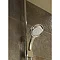 Mira - Vision BIV Ceiling Fed High Pressure Digital Thermostatic Shower Mixer - White & Chrome Stand