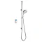 Mira - Vision BIV Ceiling Fed High Pressure Digital Thermostatic Shower Mixer - White & Chrome Large