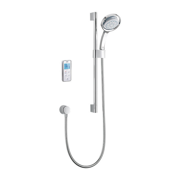 Mira - Vision BIV Rear Fed High Pressure Digital Thermostatic Shower Mixer - White & Chrome Large Im